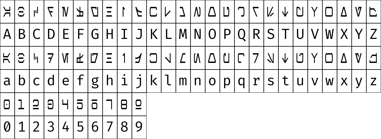 Aurebesh Condensed